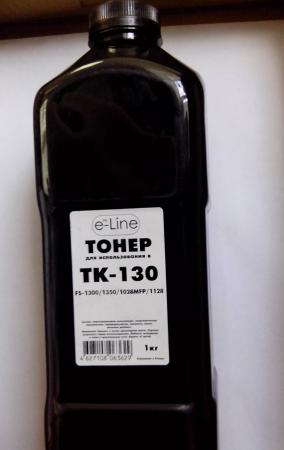 Тонер Kyocera FS-1300 банка 1кг TK-130 e-Line
